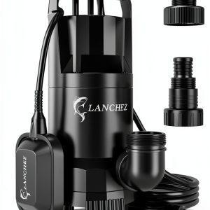 LANCHEZ 1.6HP Sump Pump Submersible Float Switch 16ft Cord-0