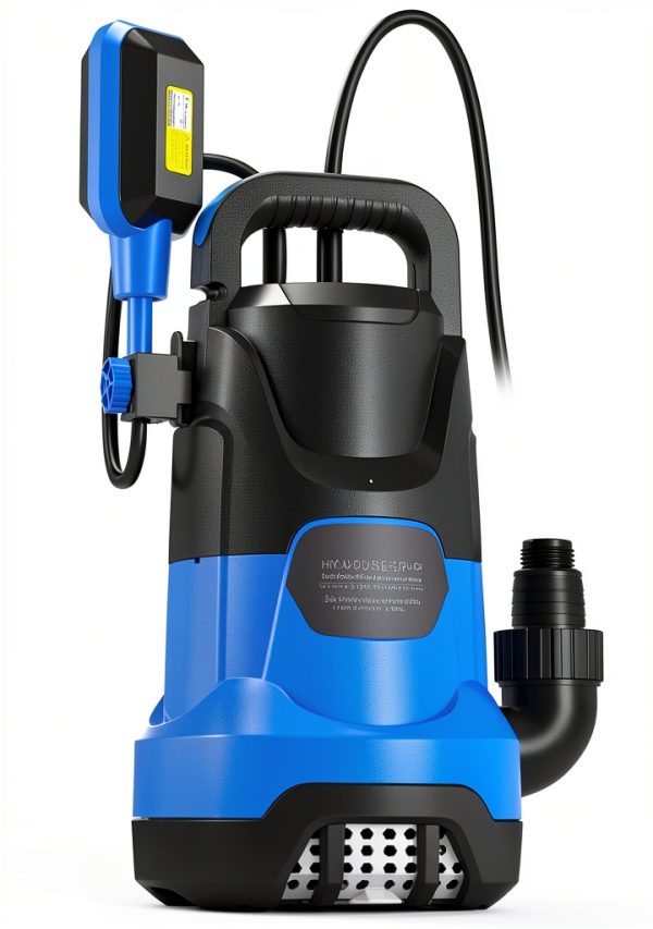 Submersible Water Automatic Sump Pump PANRANO 1HP Blue Portable Pump-0
