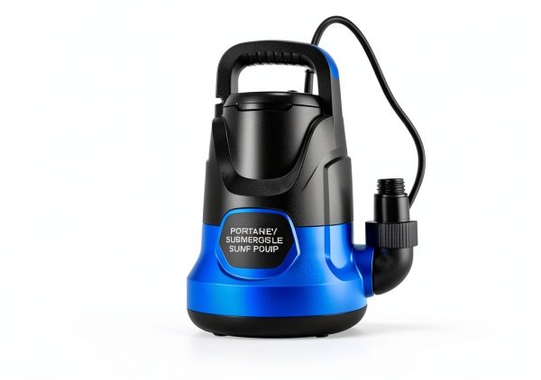 Sump Pump PANRANO 1.1HP Submersible Water Pump 4700GPH Blue Portable-2