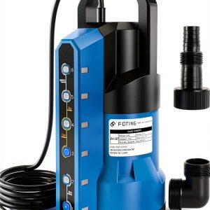 FOTING Sump Pump 3/4HP Submersible with 16ft Cord for Pool & Basement-0