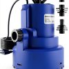 AgiiMan Automatic Submersible Water Pump - 1HP 5000GPH Pool Cover Pump with 33ft Power Cord for Pool Draining, Pond Pump Removal for Pool, Hot Tubs, Rooftops, Water Beds-0