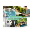 Sump Pump PANRANO 1.1HP Submersible Water Pump 4700GPH Blue Portable-5