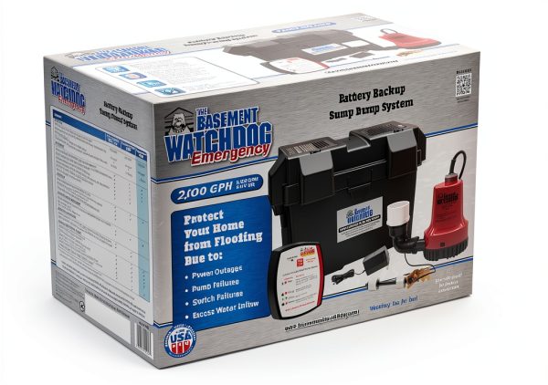Basement Watchdog Sump Pump 2,000 GPH Dual Float Switch Black-8