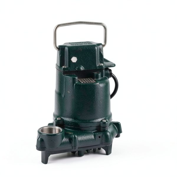 Zoeller - Mighty Mate M53 Sump Pump - 3/10 HP - Cast Iron - LED Power Plug & 9’ Cord - Vortex Impeller - Stainless Steel Hardware - Float Operated - Submersible Sump Pump - 115V-1