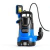 Submersible Water Automatic Sump Pump PANRANO 1HP Blue Portable Pump-4