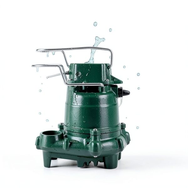 Zoeller M57 Mighty-Mate Submersible Sump Pump - 3/10 HP Cast Iron - 9′ Cord — Vertical Float - 1.5″ Discharge - Factory-Tested - Basement Sump Pump - 115V-7