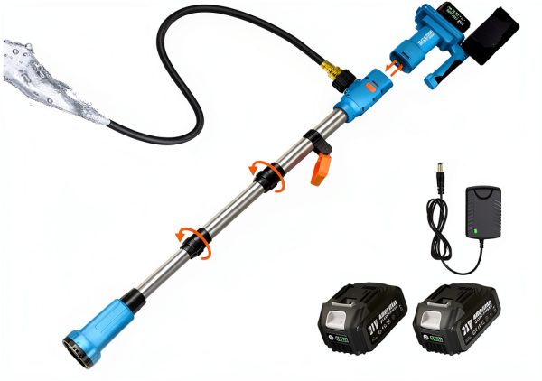 Cordless Stick Water Transfer Pump SEESII 21V 740GPH 4000mAh Batteries-0